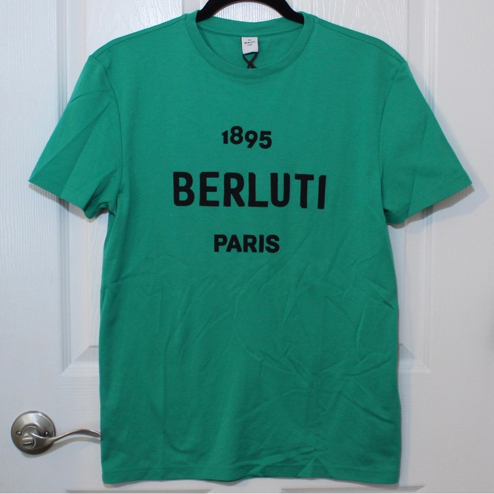 BERLUTI Embroidered Logo T-shirt - Picture 2 of 11